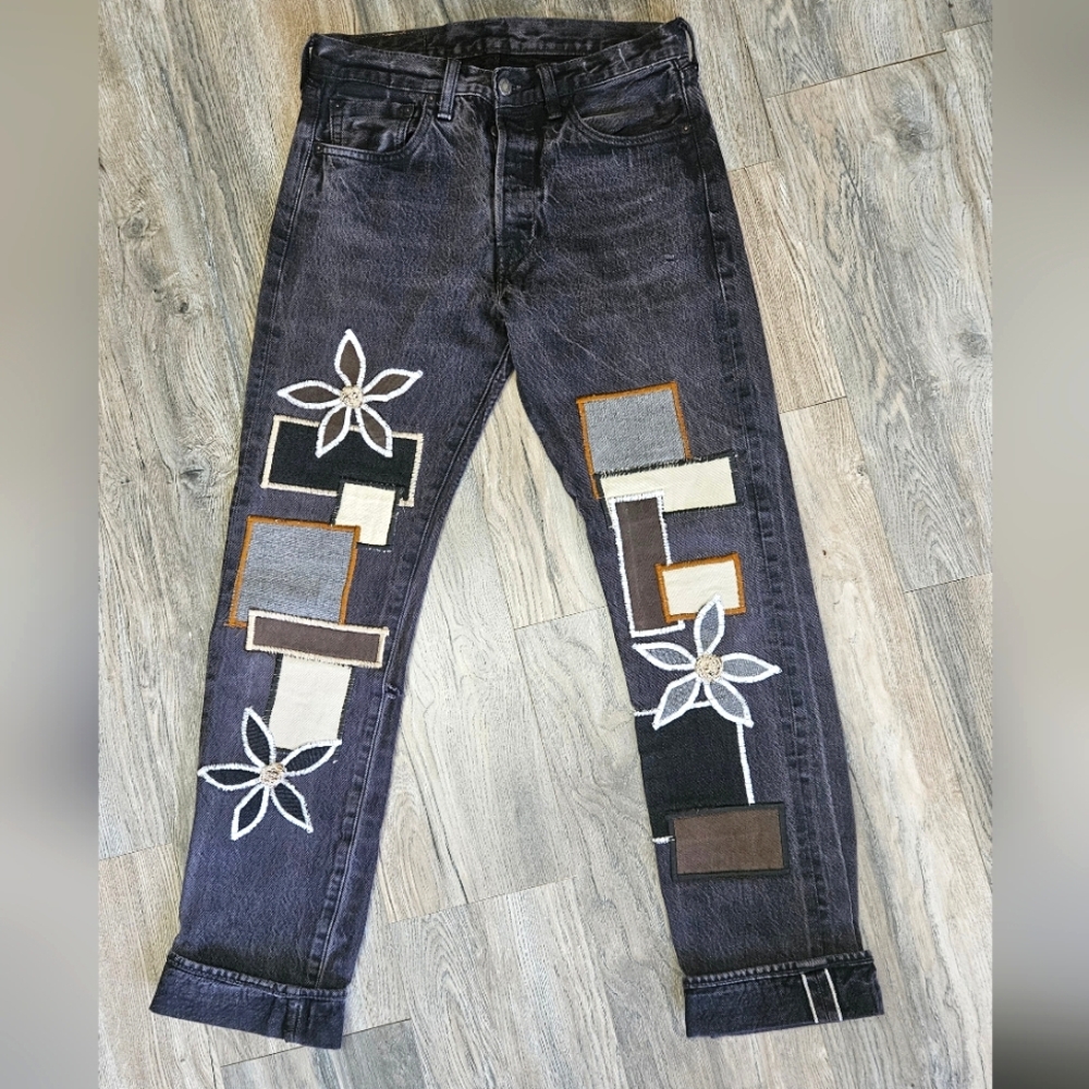 Levis Patchwork Jeans